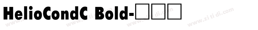HelioCondC Bold字体转换
